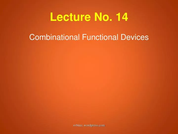 lecture no 14