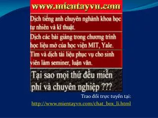 trao i tr c tuy n t i http www mientayvn com chat box li html