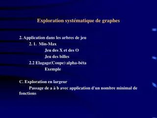 exploration syst matique de graphes