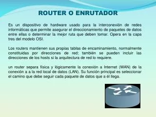 router o enrutador