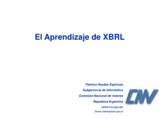 el aprendizaje de xbrl