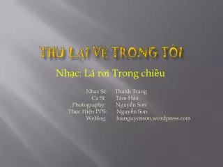 thu l i v trong t i