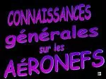 AÉRONEFS - slide 1