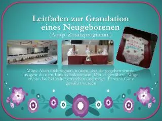 leitfaden zur gratulation eines neugeborenen aqiqa z usatzprogramm