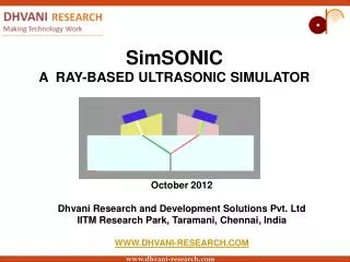 SimSONIC A RAY-BASED ULTRASONIC SIMULATOR