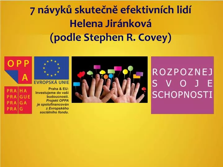 7 n vyk skute n efektivn ch lid helena jir nkov podle stephen r covey