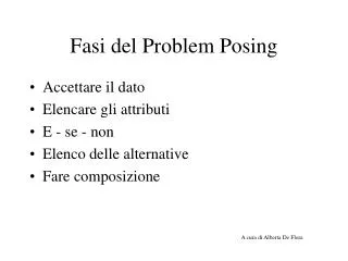 fasi del problem posing