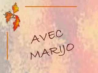 avec marijo