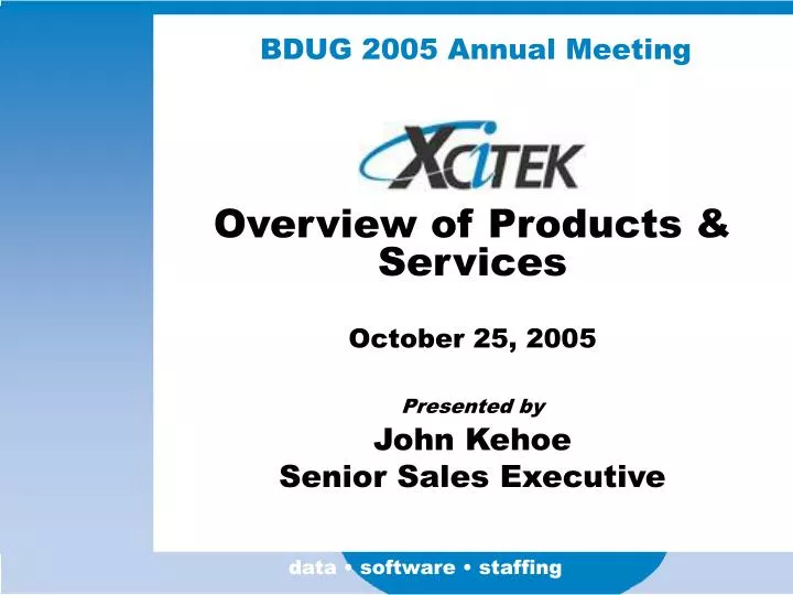 bdug 2005 annual meeting