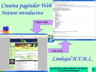 creare a paginilor web no iuni introductive