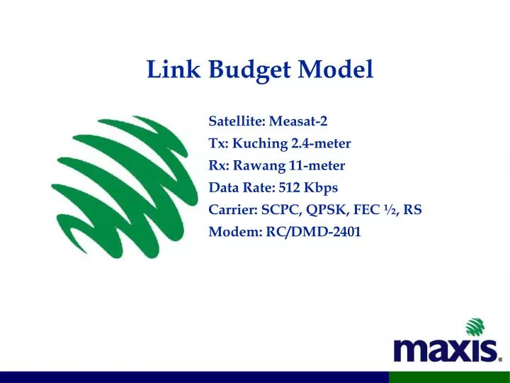 link budget model