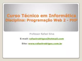 curso t cnico em inform tica disciplina programa o web 2 php