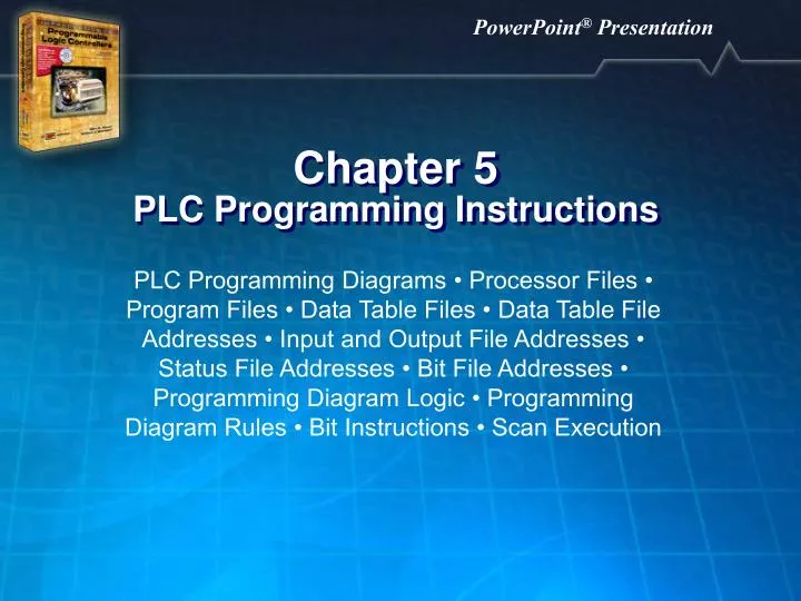chapter 5 plc programming instructions