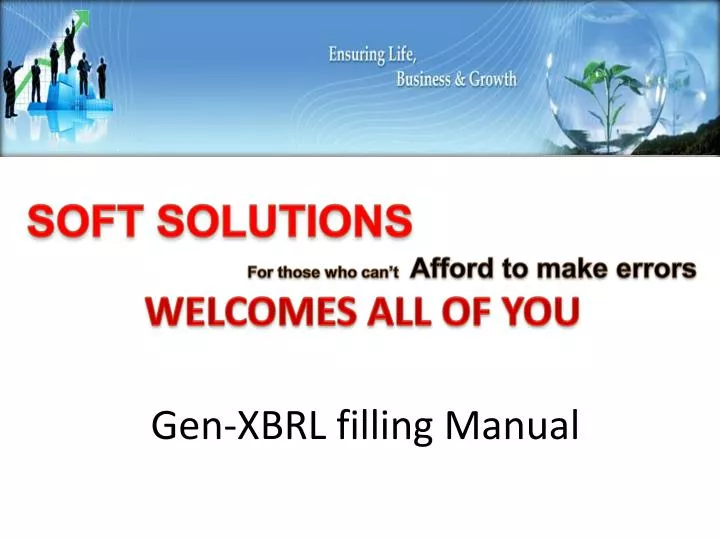 gen xbrl filling manual