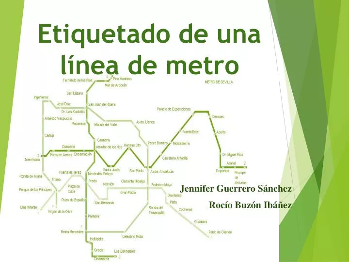 etiquetado de una l nea de metro