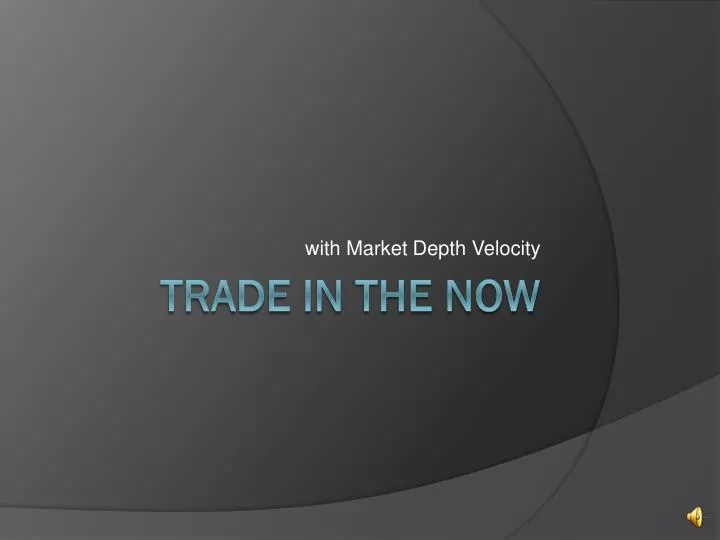 w ith market depth velocity