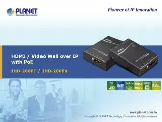 HDMI / Video Wall over IP with PoE