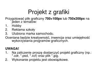 projekt z grafiki