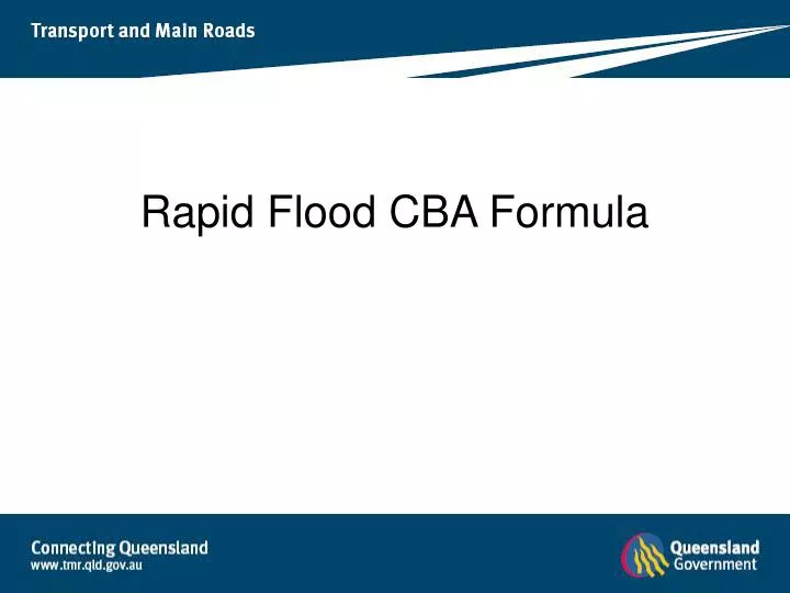rapid flood cba formula