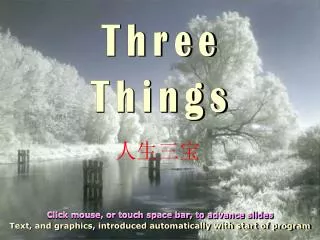 Three Things