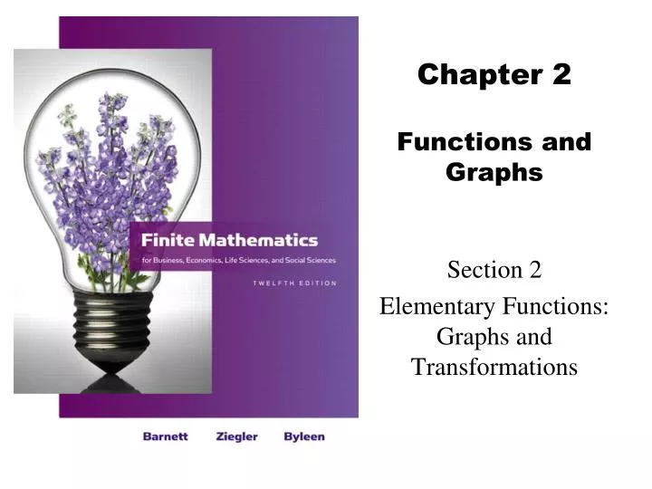 chapter 2 functions and graphs