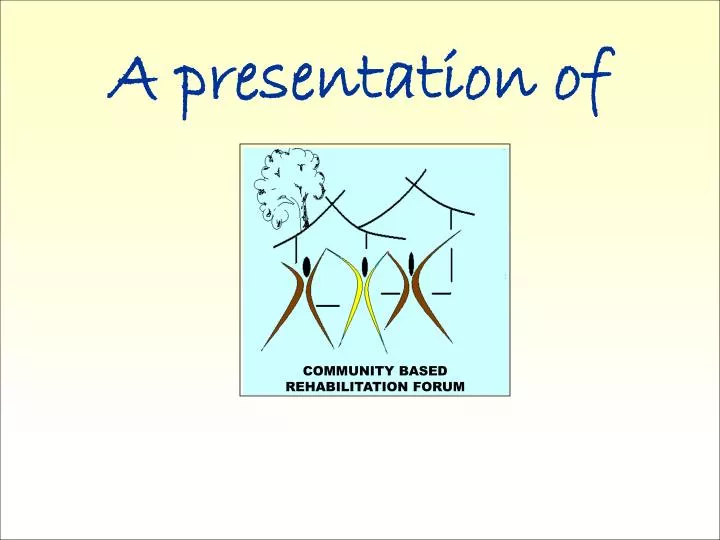 a presentation of