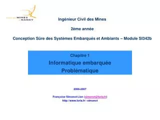 chapitre 1 informatique embarqu e probl matique