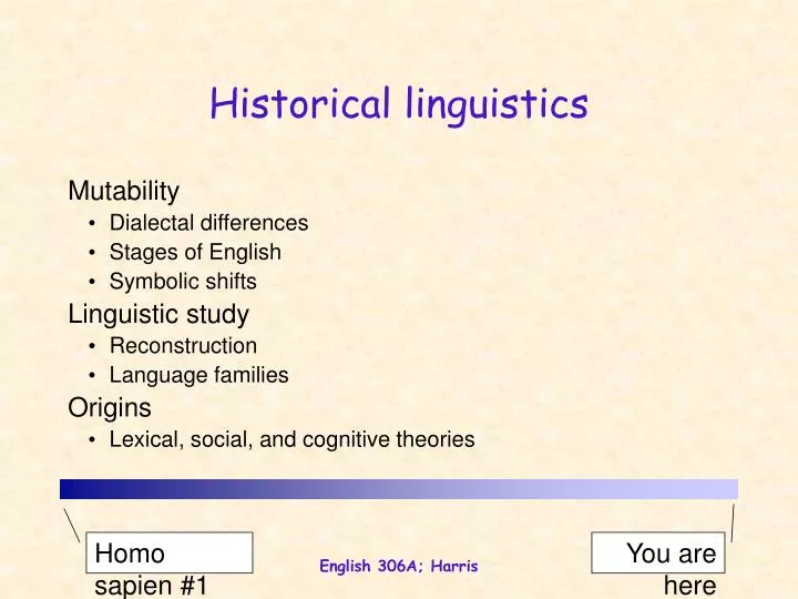 historical linguistics