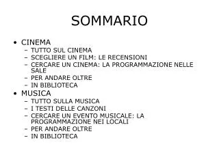 sommario