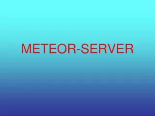 meteor server