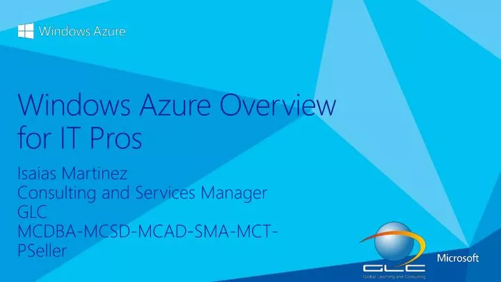 windows azure overview for it pros