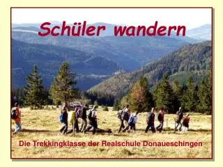sch ler wandern