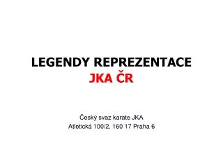 legendy reprezentace jka r