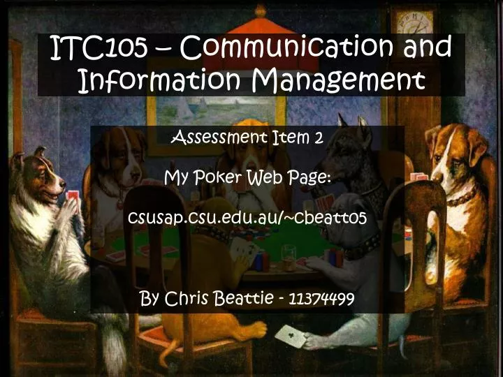 itc105 communication and information management