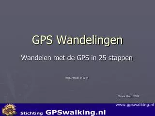 gps wandelingen
