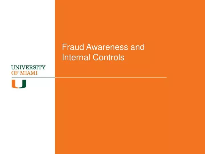 fraud awareness and internal controls
