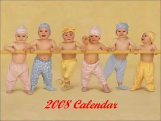 2008 Calendar