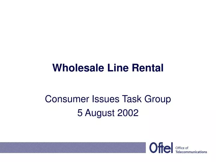 wholesale line rental