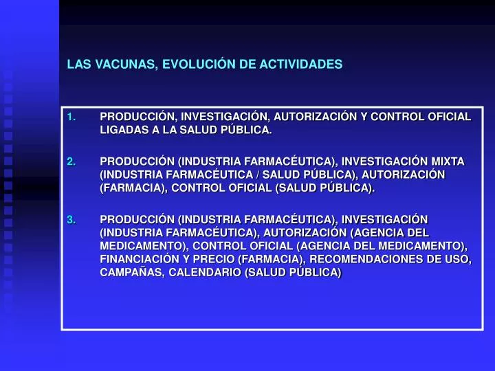 las vacunas evoluci n de actividades