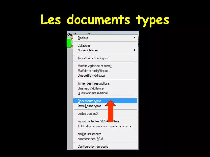les documents types