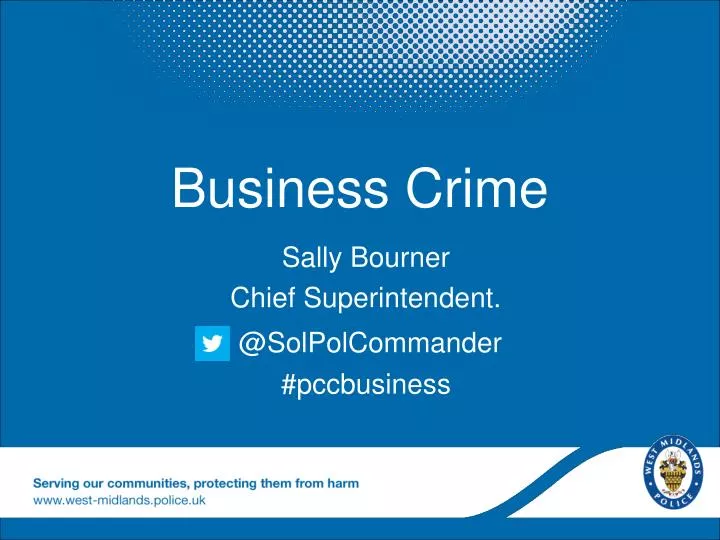 sally bourner chief superintendent @solpolcommander pccbusiness