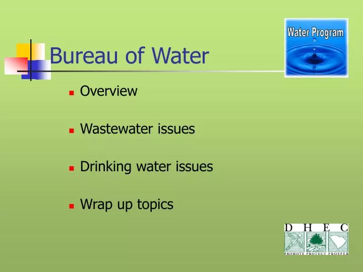 bureau of water