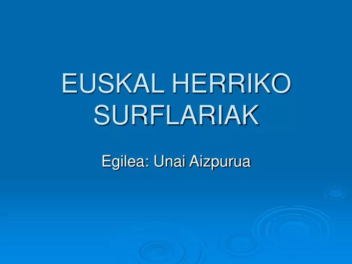 euskal herriko surflariak