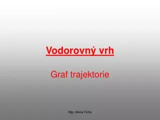 vodorovn vrh