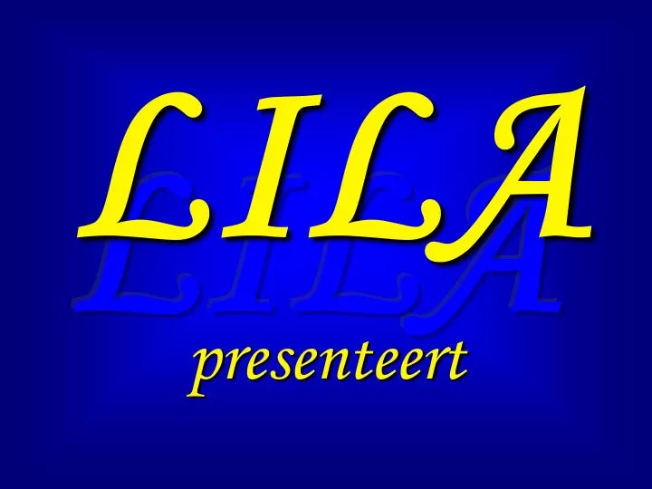 lila presenteert