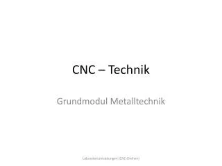 cnc technik