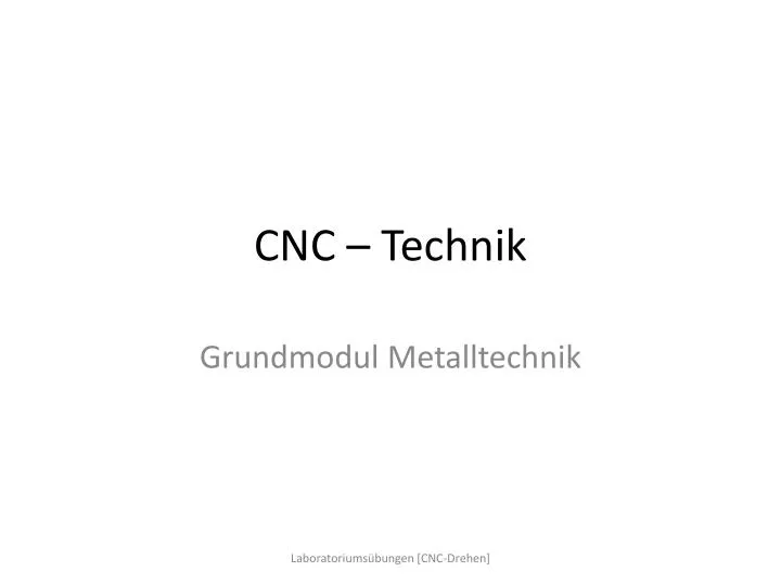 cnc technik