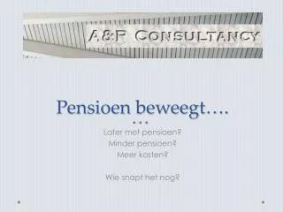 pensioen beweegt