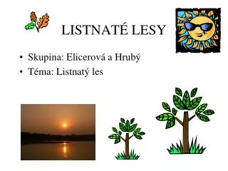 listnat lesy