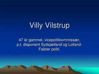 villy vilstrup
